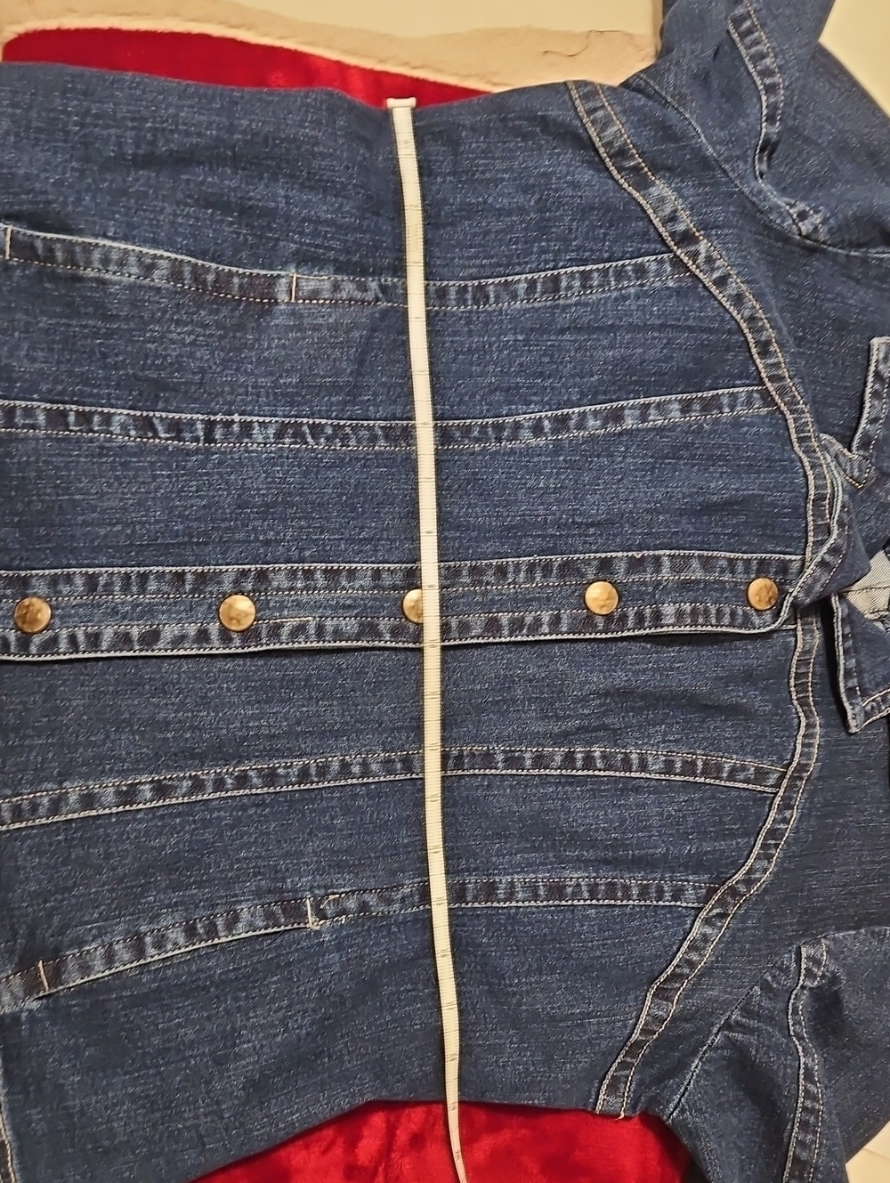 Live a Little Dark Blue Denim Jean Jacket - Picture 3 of 5